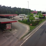 Ehemalige Raststätte am Kontrollpunkt Dreilinden