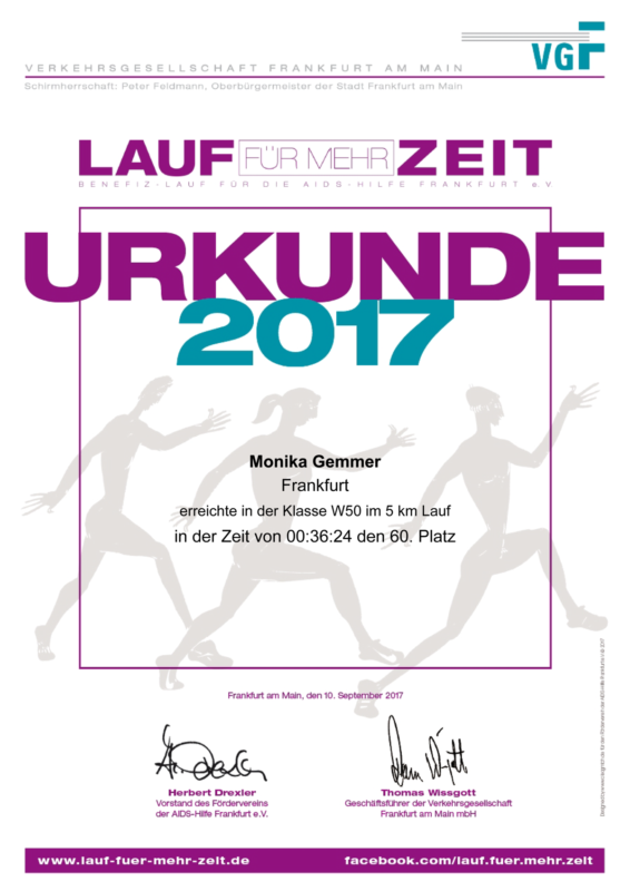 Lauf für mehr Zeit 2017
